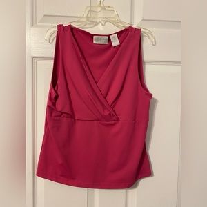 Worthington stretch LARGE PINK BLOUSE